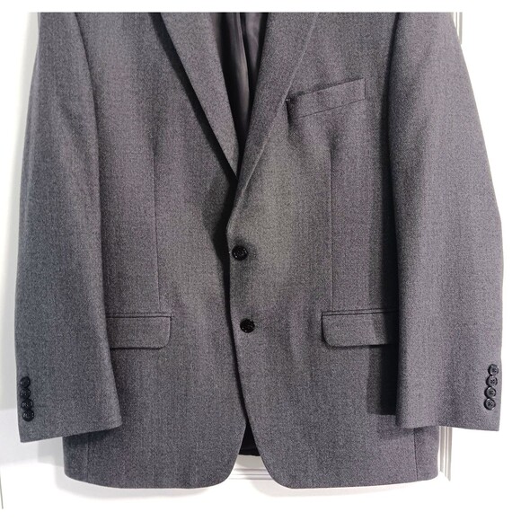 Ralph Lauren Blazer Sport Coat Men 44R Gray 100% Wool Tweed Suit Jacket 2 Button - Picture 3 of 10